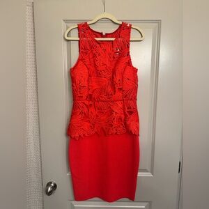 Sachin + Babi Vibrant Red Midi Dress NWT